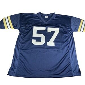 Signed Ademilola #57 Football Jersey XL Blue Go Irish Mesh Jersey